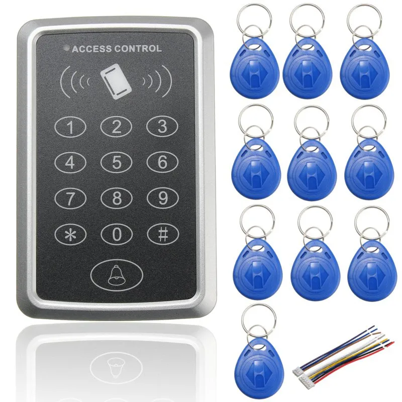 125KHz RFID Access Control Keypad EM Card Reader Door Access Control System Door Lock Opener Keyboard System
125KHz RFID Access Control Keypad EM Card Reader Door Access Control System Door Lock Opener Keyboard System