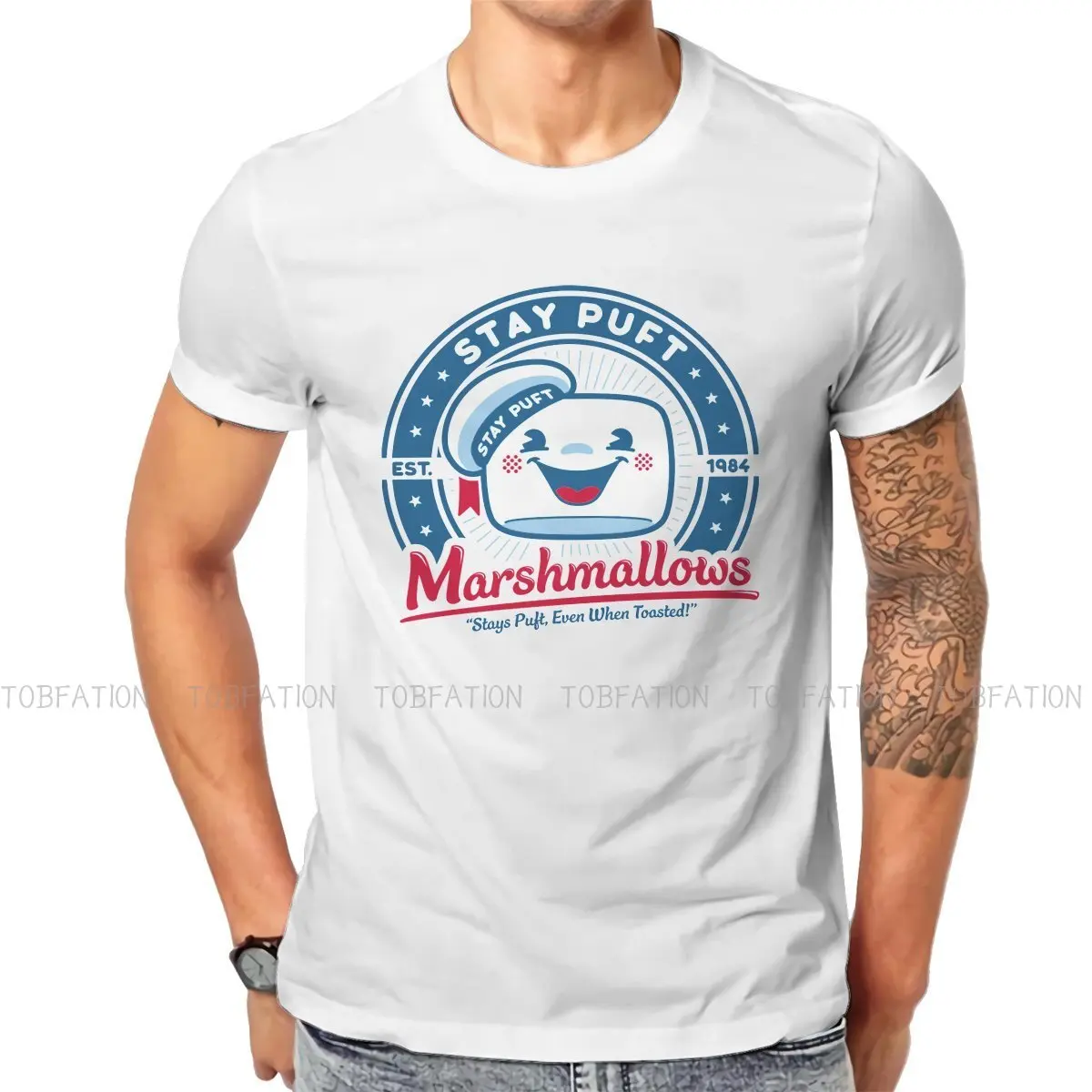 Ghostbusters Film Marshmallows T Shirt Classic Graphic Teenager Summer Loose Cotton Men's Clothes Harajuku O-Neck TShirt
Ghostbusters Film Marshmallows T Shirt Classic Graphic Teenager Summer Loose Cotton Men's Clothes Harajuku O-Neck TShirt