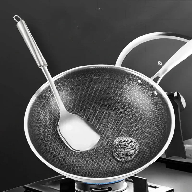Double-sided screen 316 stainless steel frying pan household non-stick pan uncoated frying pan induction cooker gas universal
Double-sided screen 316 stainless steel frying pan household non-stick pan uncoated frying pan induction cooker gas universal