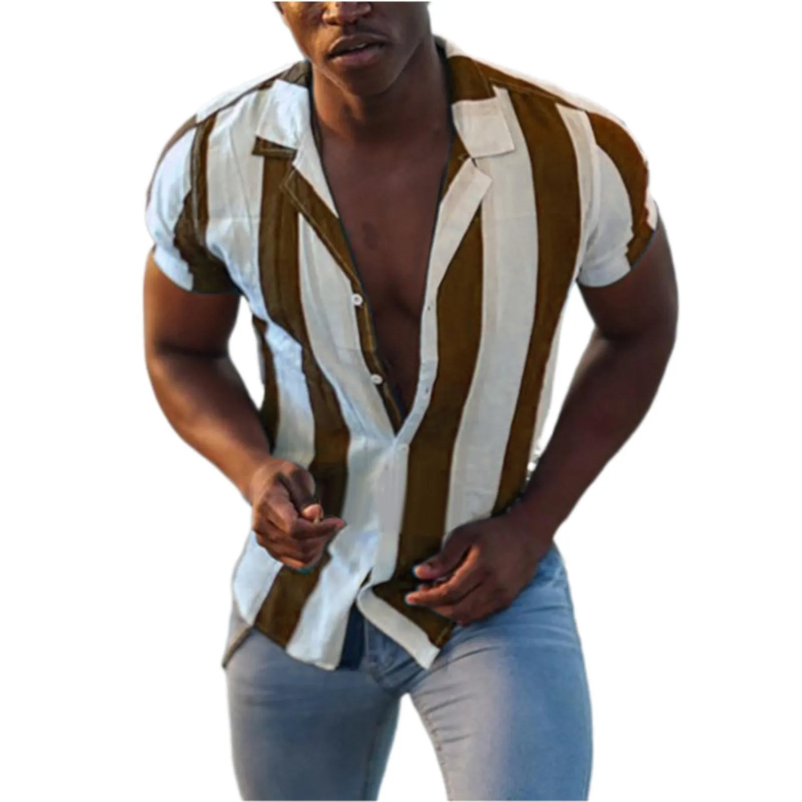 Men's European Size Wide Striped Suit Collar Shirt Thin Beach Youth Fashion Casual Shirt European American Style Retro
Men's European Size Wide Striped Suit Collar Shirt Thin Beach Youth Fashion Casual Shirt European American Style Retro