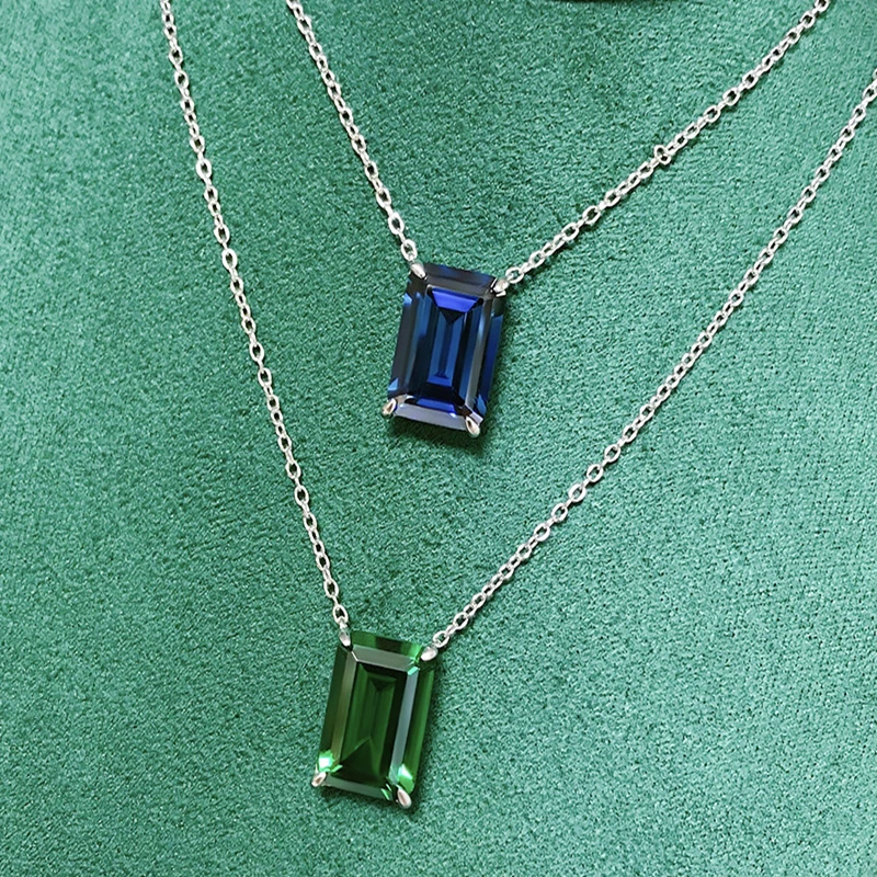 100% 925 Sterling Silver 10*14mm Synthetic Emerald Sapphire Pendant Necklace, Shiny Wedding Jewelry Jewelry Gift for Women
100% 925 Sterling Silver 10*14mm Synthetic Emerald Sapphire Pendant Necklace, Shiny Wedding Jewelry Jewelry Gift for Women