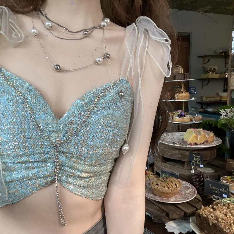 Майка женская в стиле панк, пикантный дизайн, модный топ с бантом, пляжный Повседневный Топ в Корейском стиле, лето
Майка женская в стиле панк, пикантный дизайн, модный топ с бантом, пляжный Повседневный Топ в Корейском стиле, лето