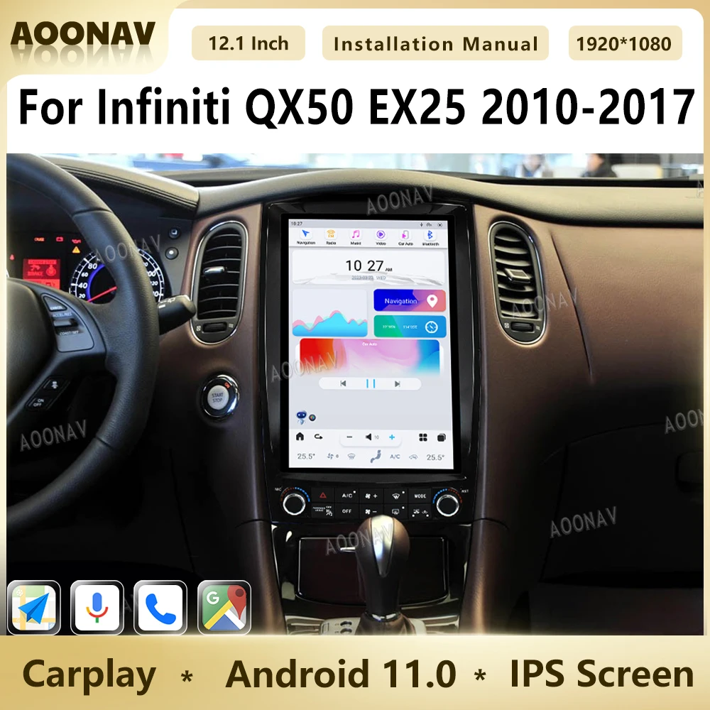 12.1” 128G Car Radio For Infiniti QX50 EX25 2010-2017 4G Wireless Video Carplay GPS Navigation Multimedia Player IPS DSP Unit
12.1” 128G Car Radio For Infiniti QX50 EX25 2010-2017 4G Wireless Video Carplay GPS Navigation Multimedia Player IPS DSP Unit