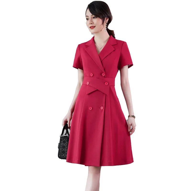 Summer Short Sleeve Elegant Dresses Women Business Work Wear Formal OL Styles Ladies Office Professional Vestidos Tops S-4XL
Summer Short Sleeve Elegant Dresses Women Business Work Wear Formal OL Styles Ladies Office Professional Vestidos Tops S-4XL