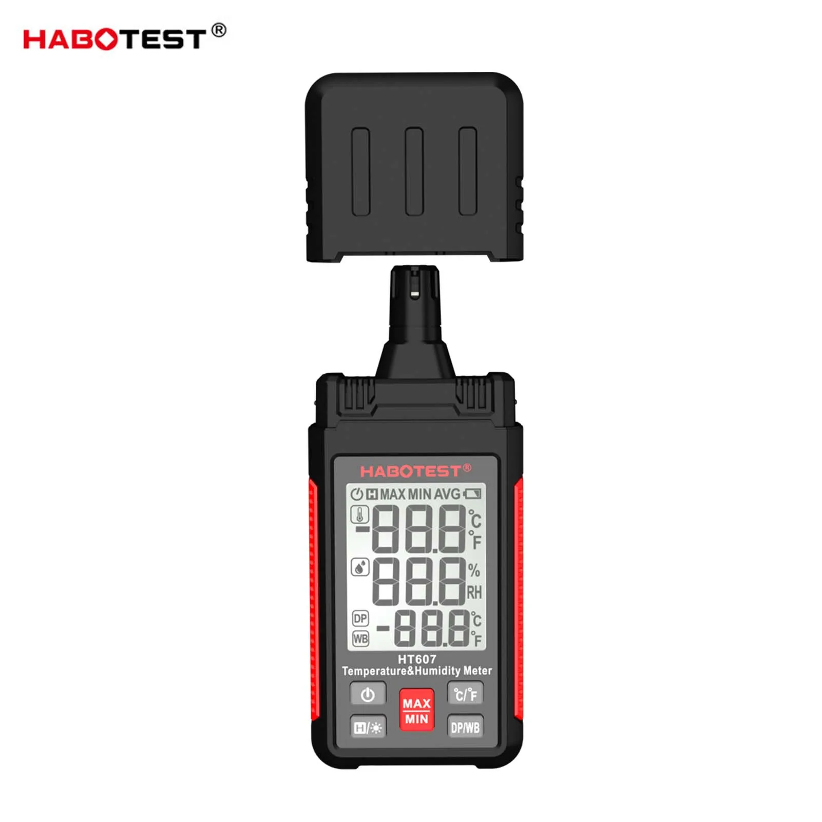 HABOTEST HT607 Digital Hygrometer Temperature Humidty Meter Thermo-hygrometer LCD Thermometer Hygrometer Psychrometer
HABOTEST HT607 Digital Hygrometer Temperature Humidty Meter Thermo-hygrometer LCD Thermometer Hygrometer Psychrometer