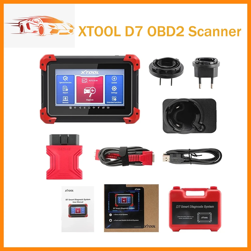 Инструмент Диагностический XTOOL D7 OBD2 для всех автомобилей, считыватель кодов, ключевой программатор, автоматический Vin с 36 + функциями сброса, активный тест
Инструмент Диагностический XTOOL D7 OBD2 для всех автомобилей, считыватель кодов, ключевой программатор, автоматический Vin с 36 + функциями сброса, активный тест