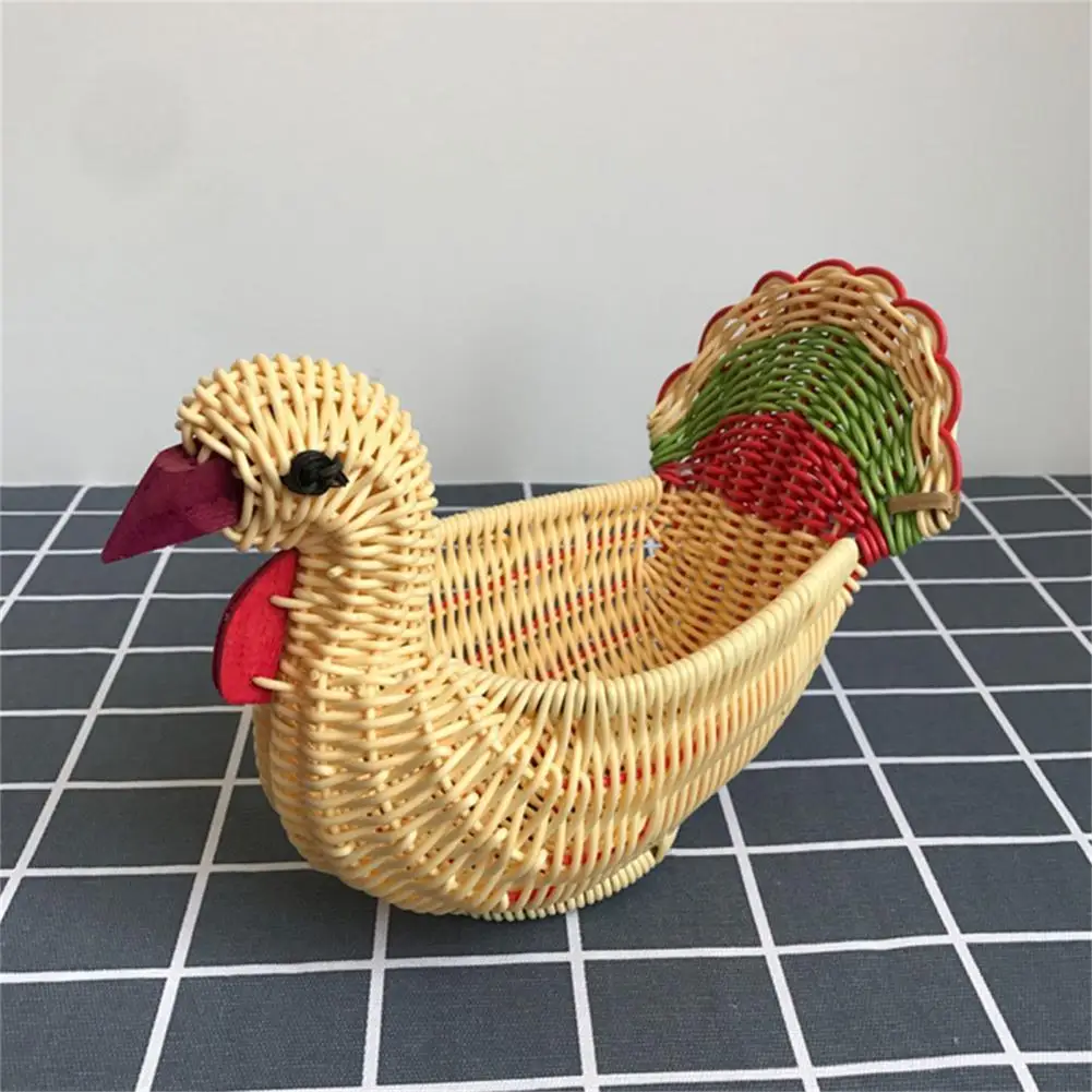 Hand-woven Storage Basket Practicability Plastic Space Saving Turkey Shape Storage Container Household Supplies
Hand-woven Storage Basket Practicability Plastic Space Saving Turkey Shape Storage Container Household Supplies