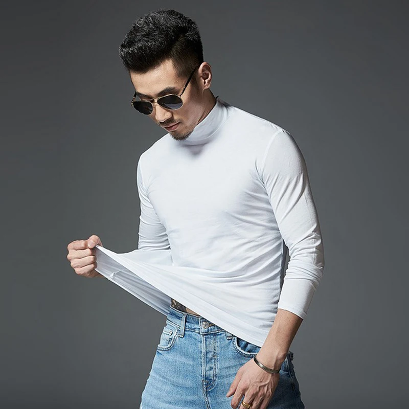 Men's Casual Underwear Slim Turtleneck Long Sleeve Tops Pullover T-Shirt Solid Color Turtleneck Thermal Pullover
Men's Casual Underwear Slim Turtleneck Long Sleeve Tops Pullover T-Shirt Solid Color Turtleneck Thermal Pullover