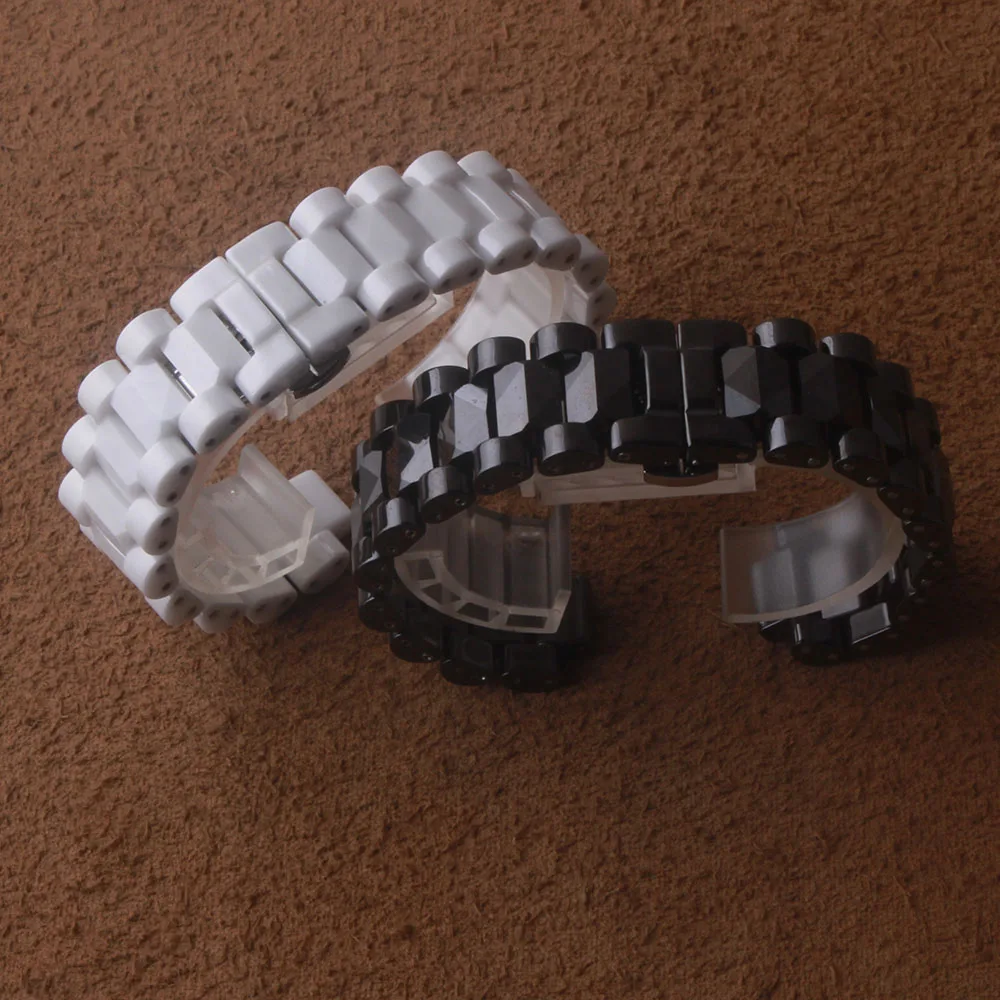 Convex Watchband Ceramic White Watch strap for J12 Dual calendar men lady Bracelet Band 19mm Special Solid Links Folding Buckle
Convex Watchband Ceramic White Watch strap for J12 Dual calendar men lady Bracelet Band 19mm Special Solid Links Folding Buckle