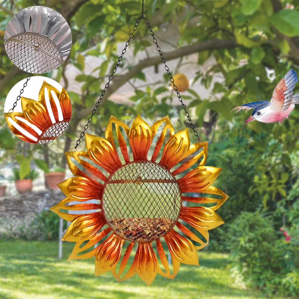 Flower-shaped Bird Feeder Sunflower-Shaped Wild Bird Feeder Device Outdoor Garden Hanging Decoration Four Seasons Decor
Flower-shaped Bird Feeder Sunflower-Shaped Wild Bird Feeder Device Outdoor Garden Hanging Decoration Four Seasons Decor