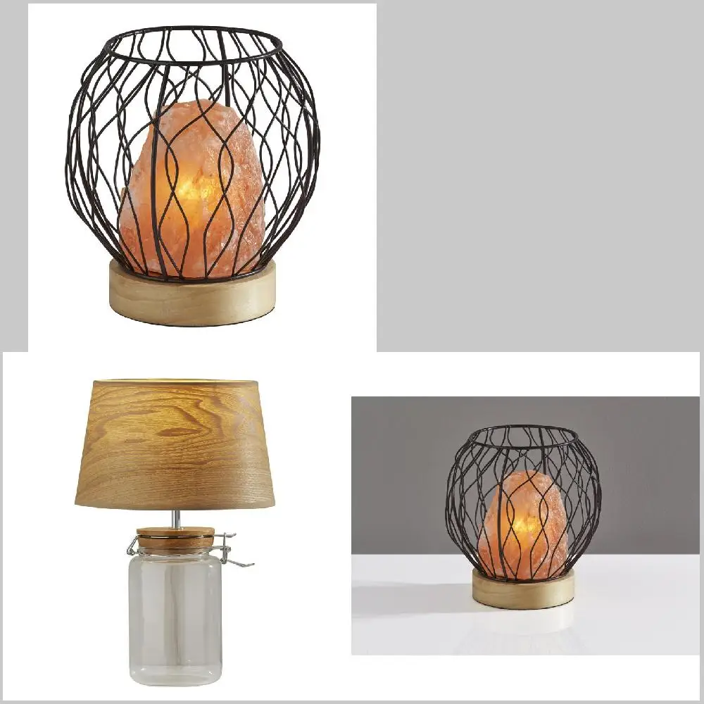Gorgeous Pink Himalayan Salt Rock Table Lamp with Black Metal and Natural Wood Base - Hope Himalayan Salt Lamp.
Gorgeous Pink Himalayan Salt Rock Table Lamp with Black Metal and Natural Wood Base - Hope Himalayan Salt Lamp.