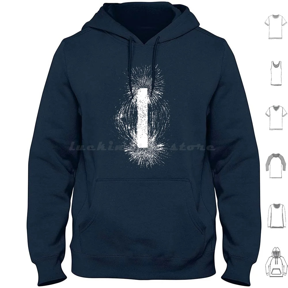 

Iron Filings Hoodie cotton Long Sleeve Physics Science Magnets Cool Geek Nerd Nature Beauty Fun Sci Scifi