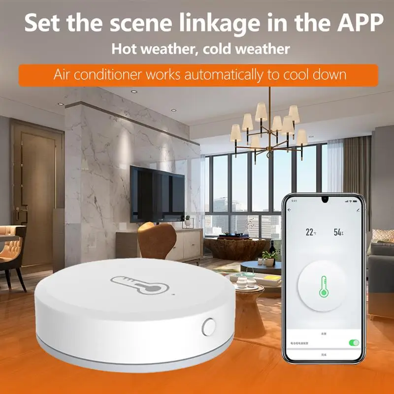 Tuya Zigbee3.0 Indoor Temperature Sensor Bedroom Humidity Wall Mount with App Notification WiFi Remote Gauge Meter Appliances
Tuya Zigbee3.0 Indoor Temperature Sensor Bedroom Humidity Wall Mount with App Notification WiFi Remote Gauge Meter Appliances