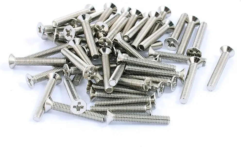 50pcs M3x20mm Stainless Steel Countersunk Flat Head Phillips Machine Screws Bolts
50pcs M3x20mm Stainless Steel Countersunk Flat Head Phillips Machine Screws Bolts