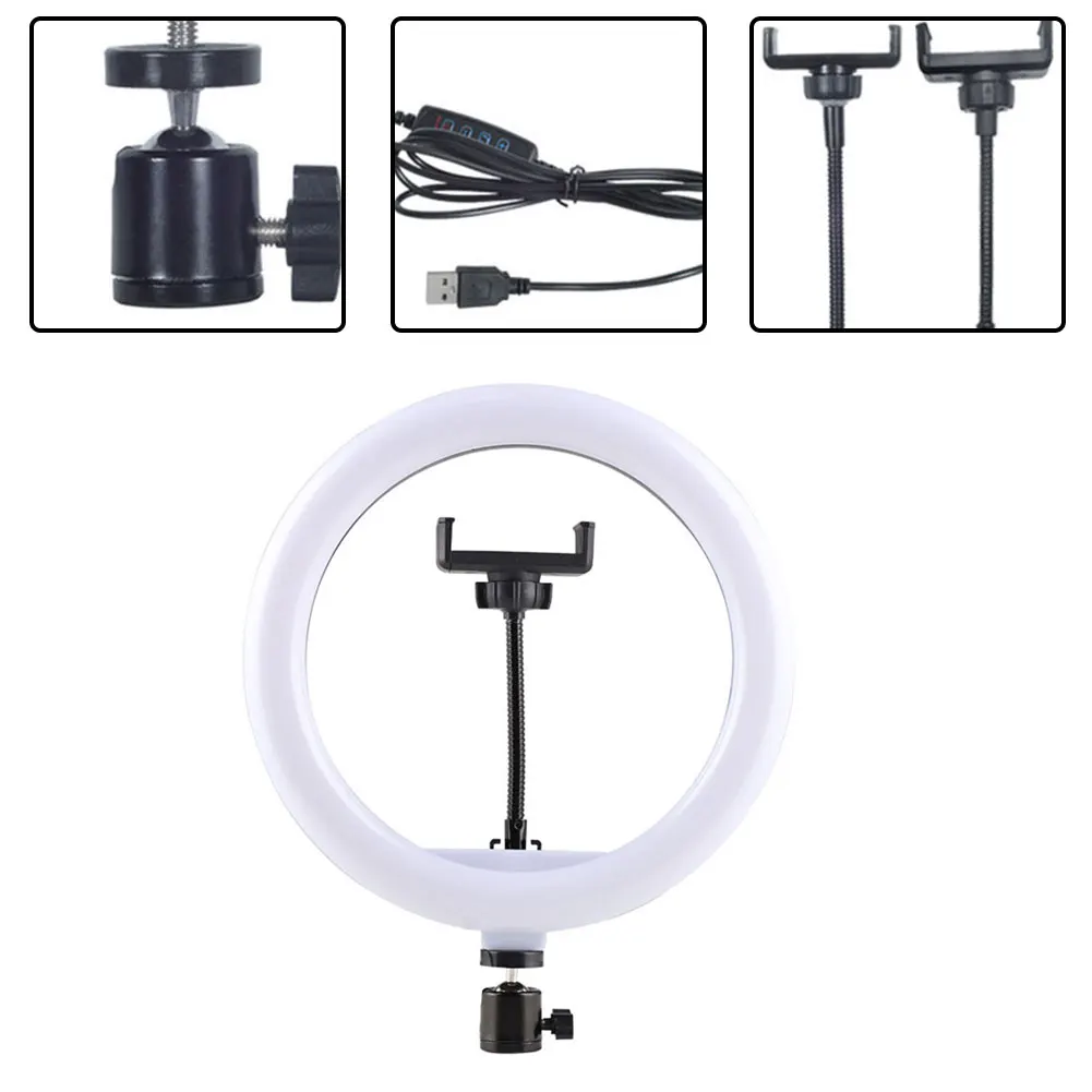 6 Inch Ring Light With LED Dimmable Selfie Ring Light Desktop LED Lamp For Reading Books, Nail Art, And Live Streaming
6 Inch Ring Light With LED Dimmable Selfie Ring Light Desktop LED Lamp For Reading Books, Nail Art, And Live Streaming
