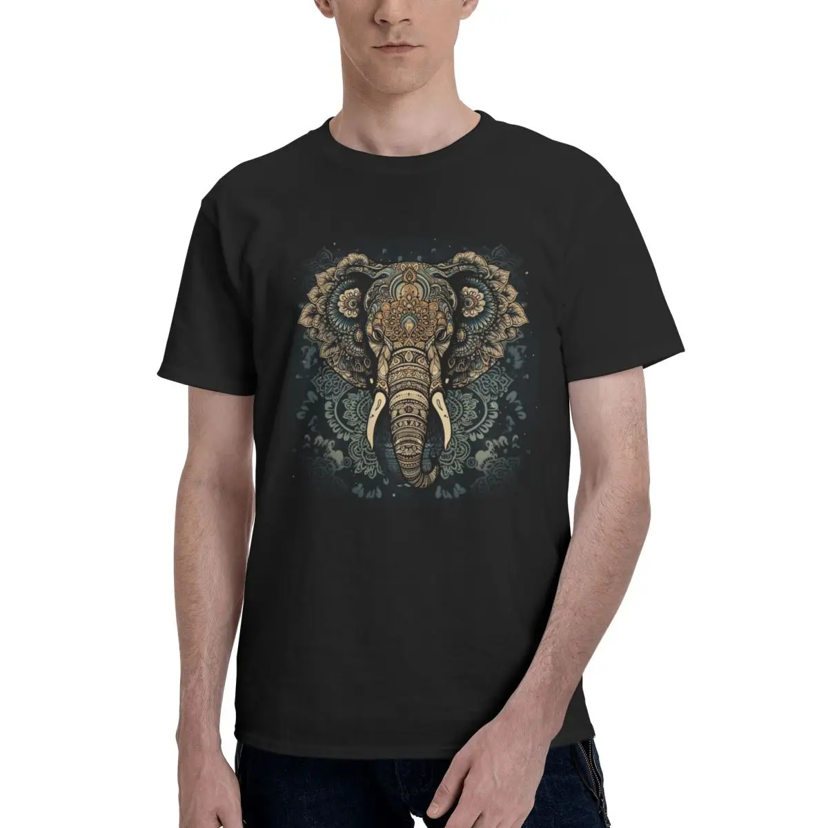 Elephant T Shirt Floral Mandala Retro Cotton T Shirts Round Neck Graphic Funny Tees Original Plus Size Clothes
Elephant T Shirt Floral Mandala Retro Cotton T Shirts Round Neck Graphic Funny Tees Original Plus Size Clothes