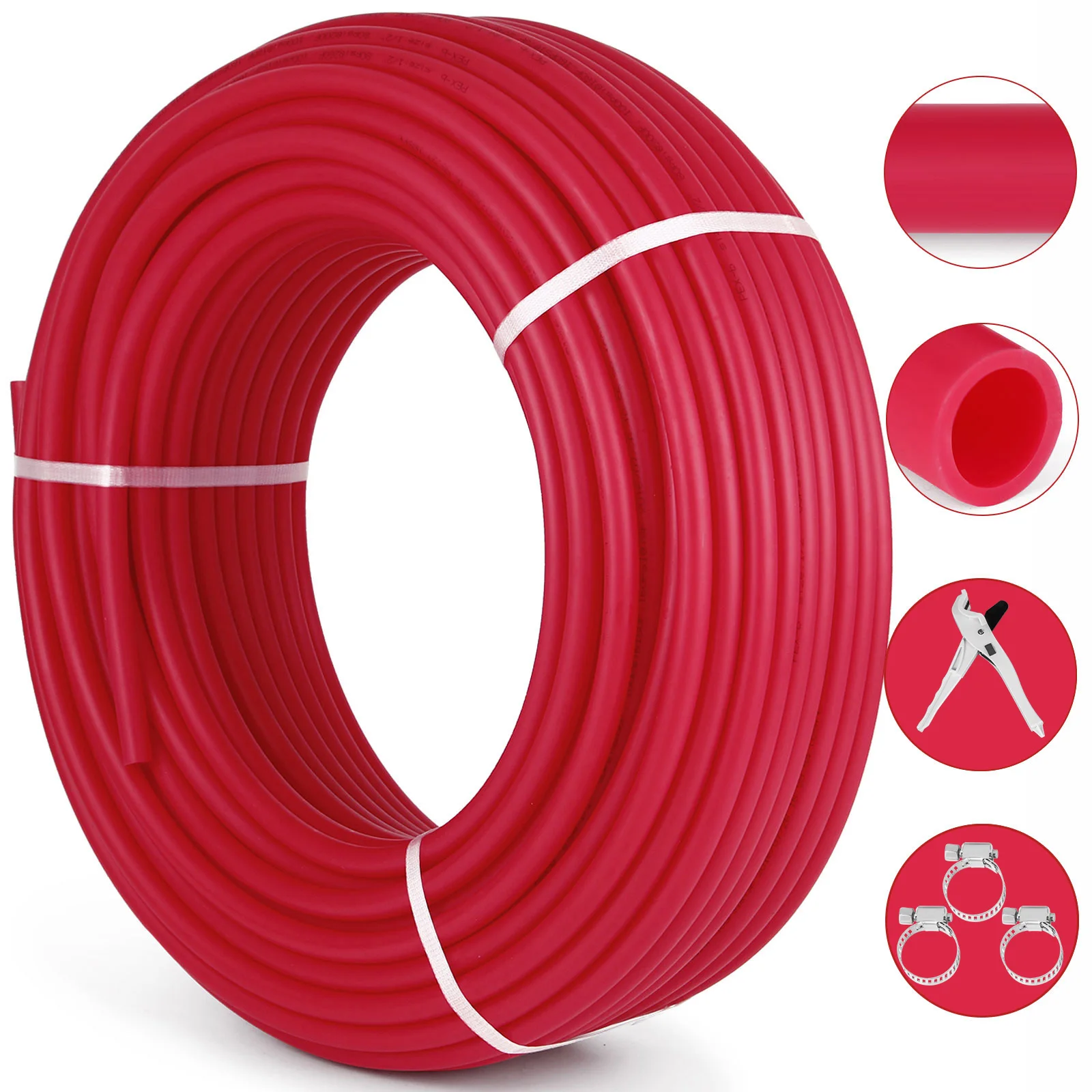 VEVOR PEX Tubing Potable Water Tube 300ft/500ft PEX-B Plumbing Pipe Non-Barrier Radiant Heating Pex Coil for Water Plumbing
VEVOR PEX Tubing Potable Water Tube 300ft/500ft PEX-B Plumbing Pipe Non-Barrier Radiant Heating Pex Coil for Water Plumbing