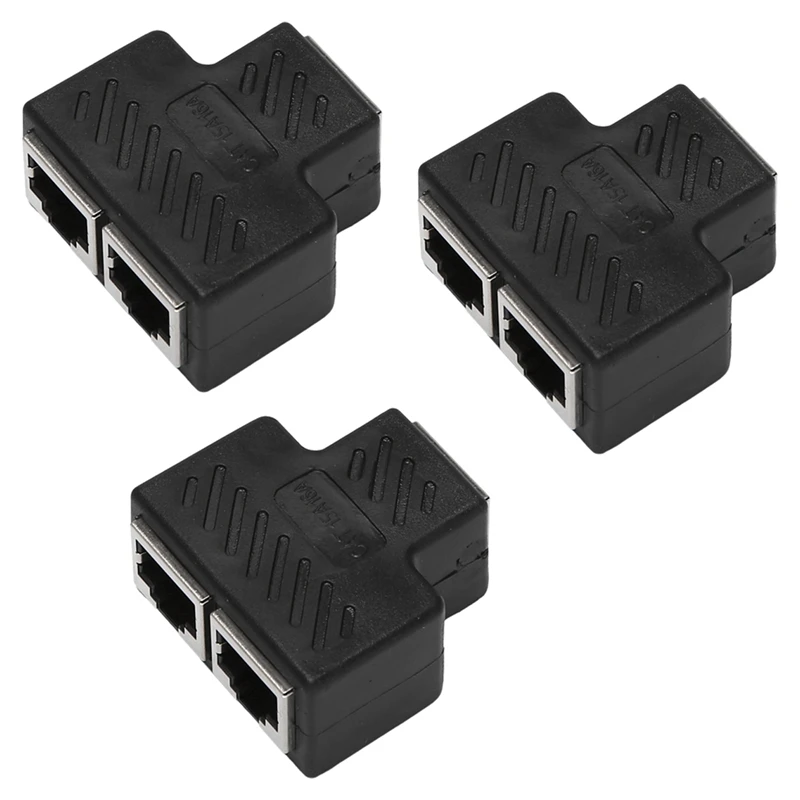 3X 2 Port RJ45 Splitter Adapter LAN Network Ethernet Extender Connector Plug Lot 1Pcs
3X 2 Port RJ45 Splitter Adapter LAN Network Ethernet Extender Connector Plug Lot 1Pcs