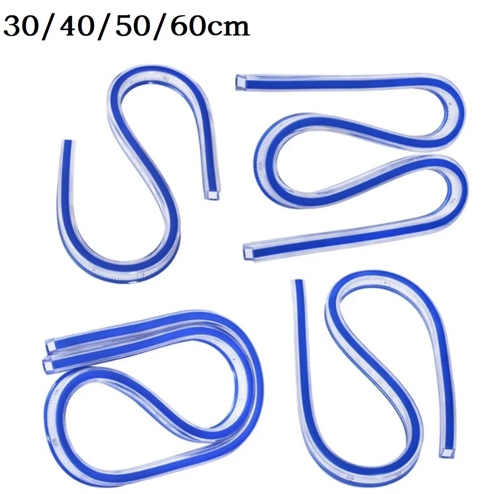 30/40/50/60cm Tailors Manual Drawing Tool Soft Flexible Curve Measuring Ruler Plastic Sewing French Curve Drafting Rulers
30/40/50/60cm Tailors Manual Drawing Tool Soft Flexible Curve Measuring Ruler Plastic Sewing French Curve Drafting Rulers