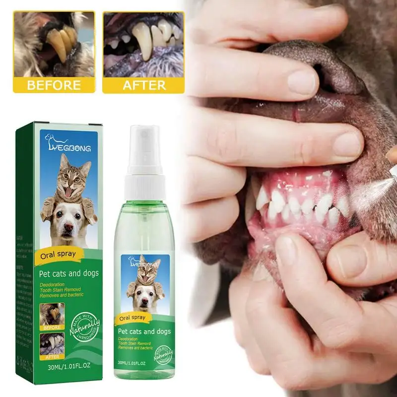 30ml Dog Breath Spray Safe Use Dog Teeth Cleaning Spray For Dogs Pets Oral Dog Breath Freshener Tarter Remover Spray Pets Supply
30ml Dog Breath Spray Safe Use Dog Teeth Cleaning Spray For Dogs Pets Oral Dog Breath Freshener Tarter Remover Spray Pets Supply