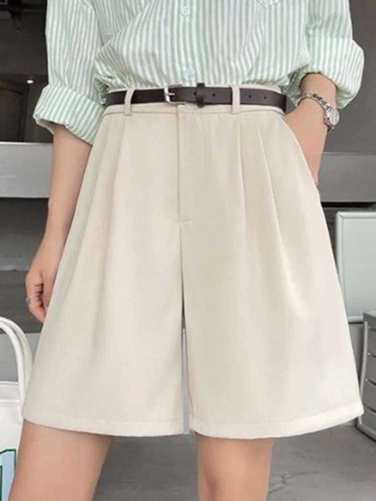 Loose Slim Streetwear Shorts High Waist Casual Women Suit Shorts Fashion Solid Color All-match Summer Short Pants Female W1123
Loose Slim Streetwear Shorts High Waist Casual Women Suit Shorts Fashion Solid Color All-match Summer Short Pants Female W1123