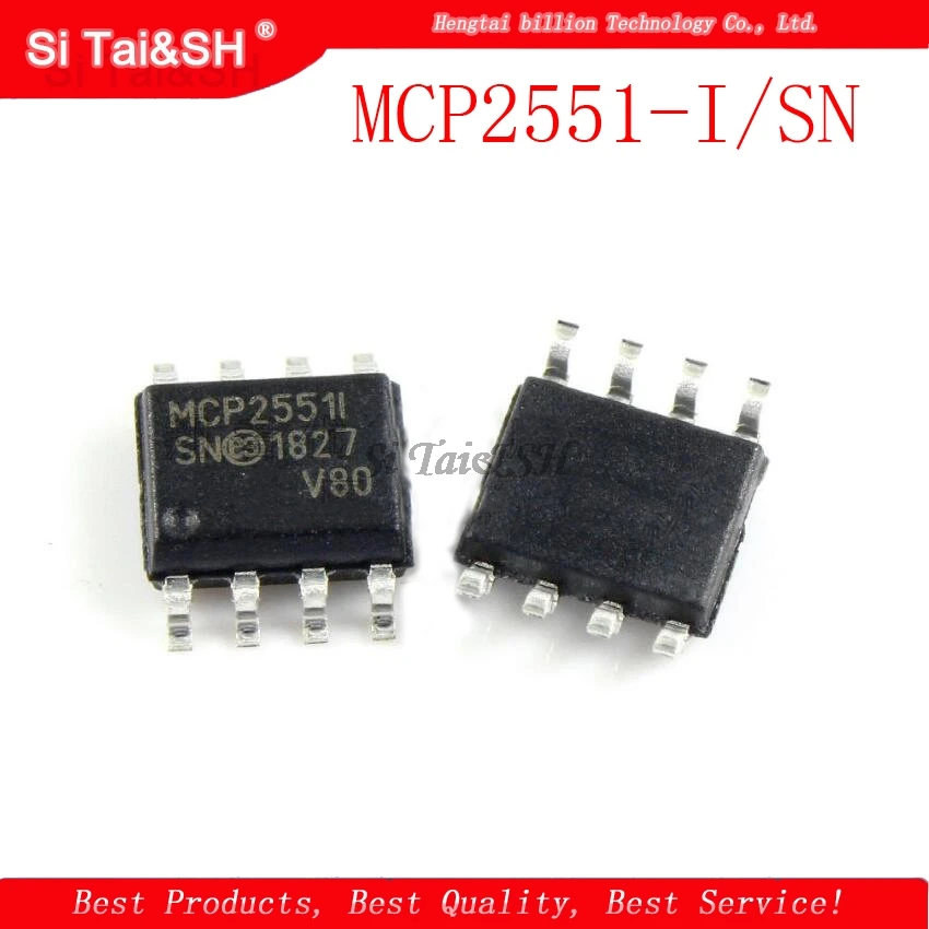 10 шт./лот MCP2551-I/SN SOP-8 MCP2551 высокоскоростной CAN transceiver IC
10 шт./лот MCP2551-I/SN SOP-8 MCP2551 высокоскоростной CAN transceiver IC