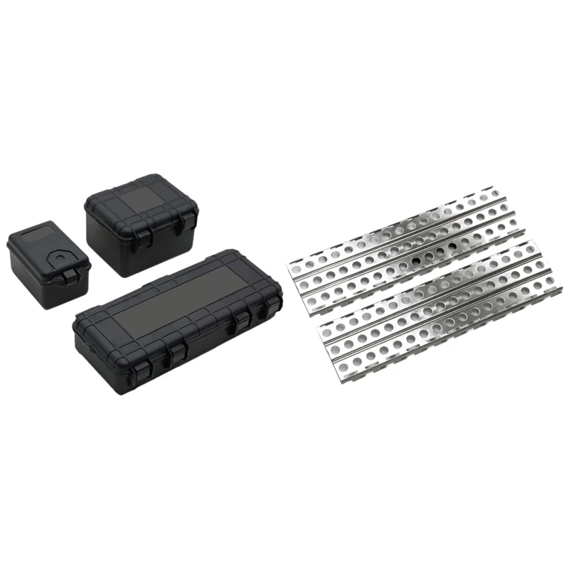 3Pcs Plastic Rc Car Storage Box Tool For Traxxas Trx4 Axial Scx10 90046 D90 & 2Pcs Stainless Steel Sand Ladders Board
3Pcs Plastic Rc Car Storage Box Tool For Traxxas Trx4 Axial Scx10 90046 D90 & 2Pcs Stainless Steel Sand Ladders Board