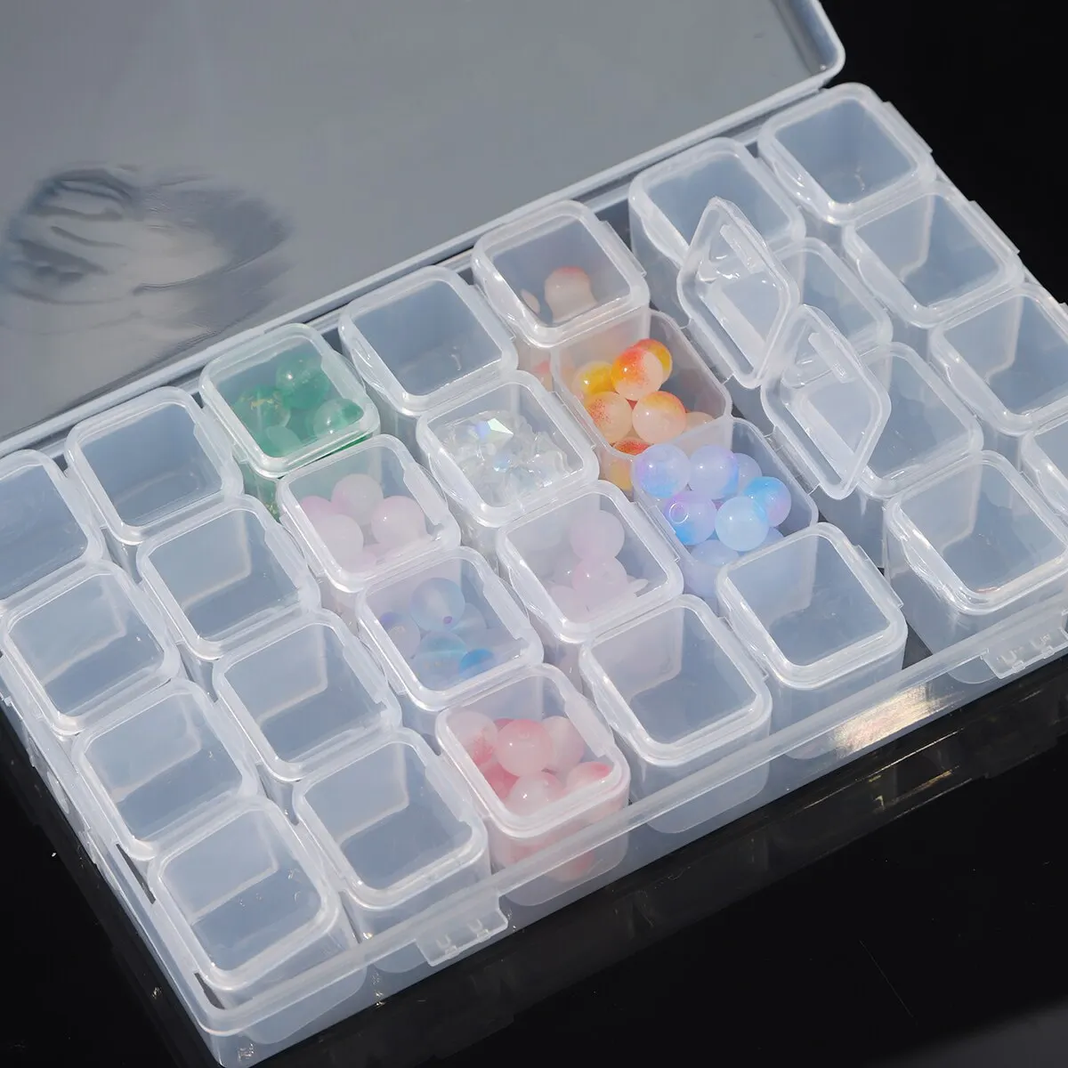 BOUSSAC Diamond Paint Tool Storage Box 28grid Transparent Drill Box Diamond Paint Dot Drill Pen Separation Drill Box
BOUSSAC Diamond Paint Tool Storage Box 28grid Transparent Drill Box Diamond Paint Dot Drill Pen Separation Drill Box