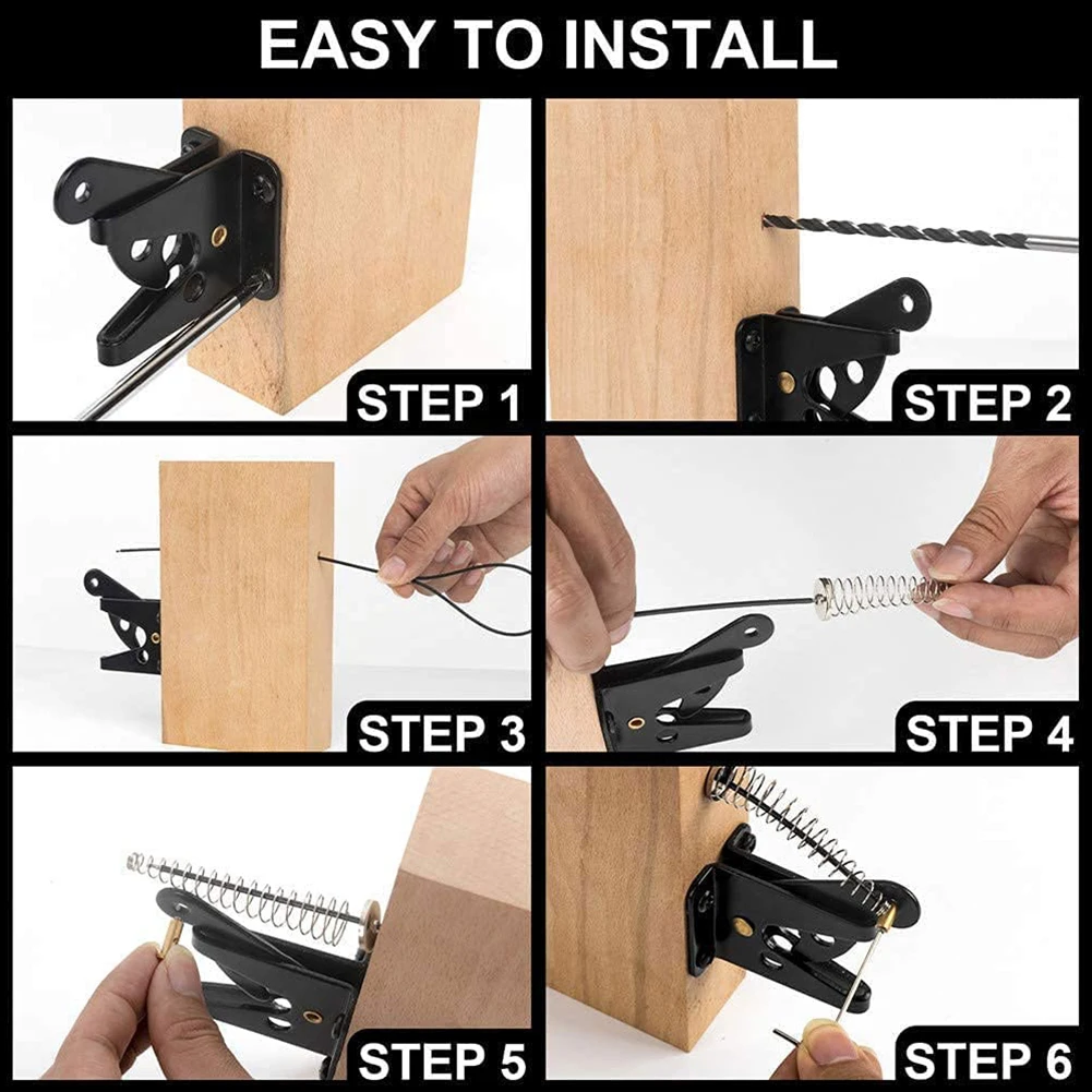 Latch Gate Latch Gravity Latch Multifunction Self Locking Spring Yard Fences 1 Set Adjustable Black Carbon Steel
Latch Gate Latch Gravity Latch Multifunction Self Locking Spring Yard Fences 1 Set Adjustable Black Carbon Steel