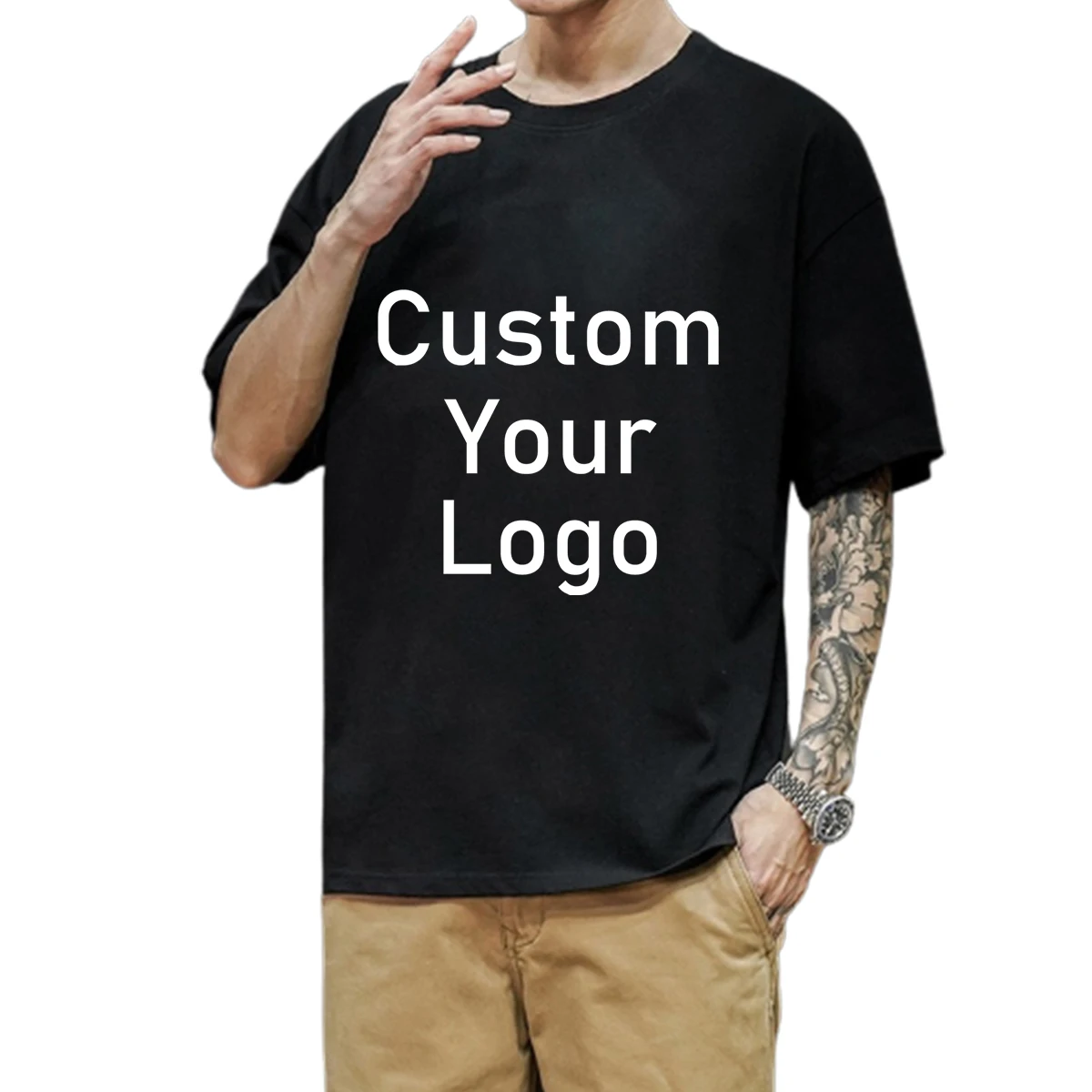 

Make Your Design Logo Pictures or Texts Custom Oversize T shirts Men Women Original Printed Design Special Gifts for Friends