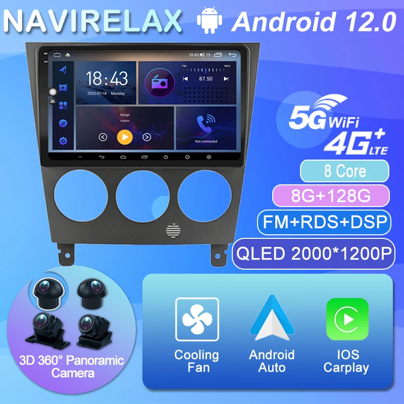 Автомагнитола 9 дюймов Android 12, мультимедийный видеоплеер, навигация GPS 4G Carplay для Subaru Impreza GD GG 2002-2007, головное устройство 2 Din
Автомагнитола 9 дюймов Android 12, мультимедийный видеоплеер, навигация GPS 4G Carplay для Subaru Impreza GD GG 2002-2007, головное устройство 2 Din