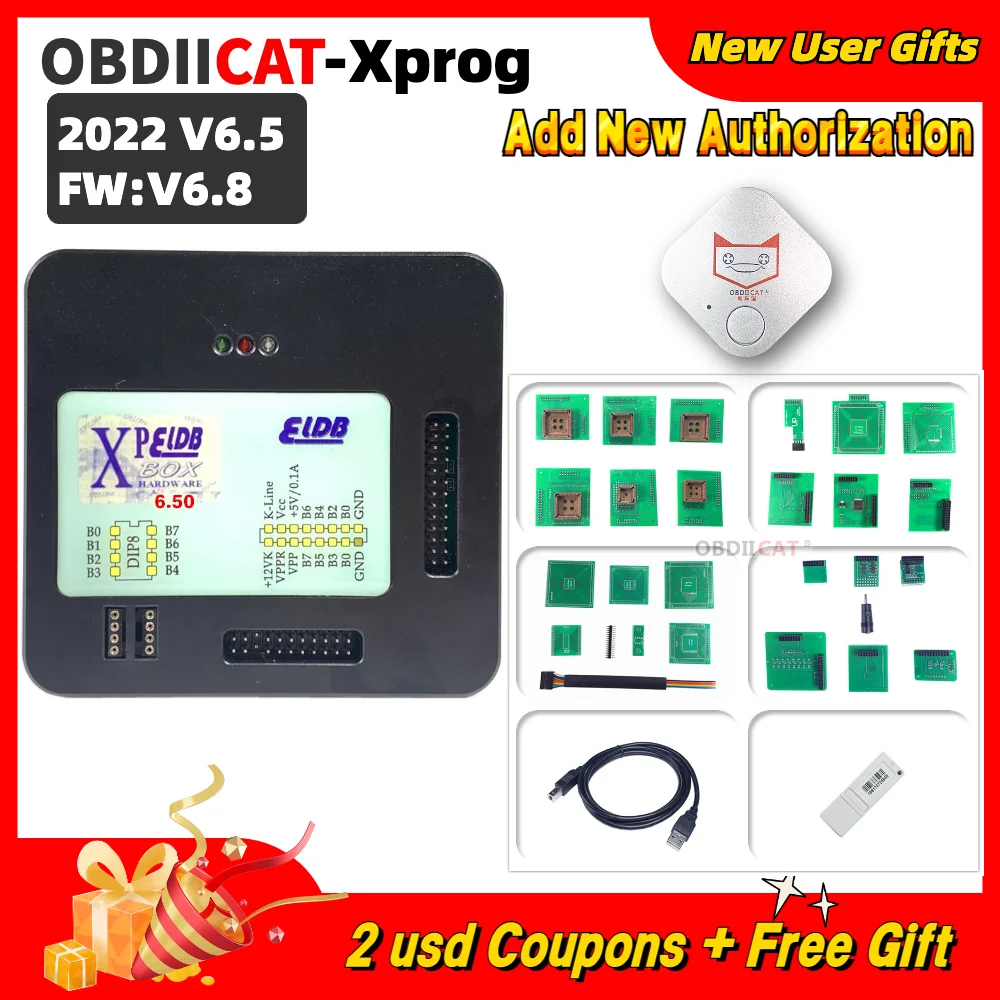 

XPROG V6.50 Add New Authorization V5.55 V5.74 V5.84 V6.12 V6.17 X-PROG M XPROG-M ECU Programmer Tool X PROG Full Adapters