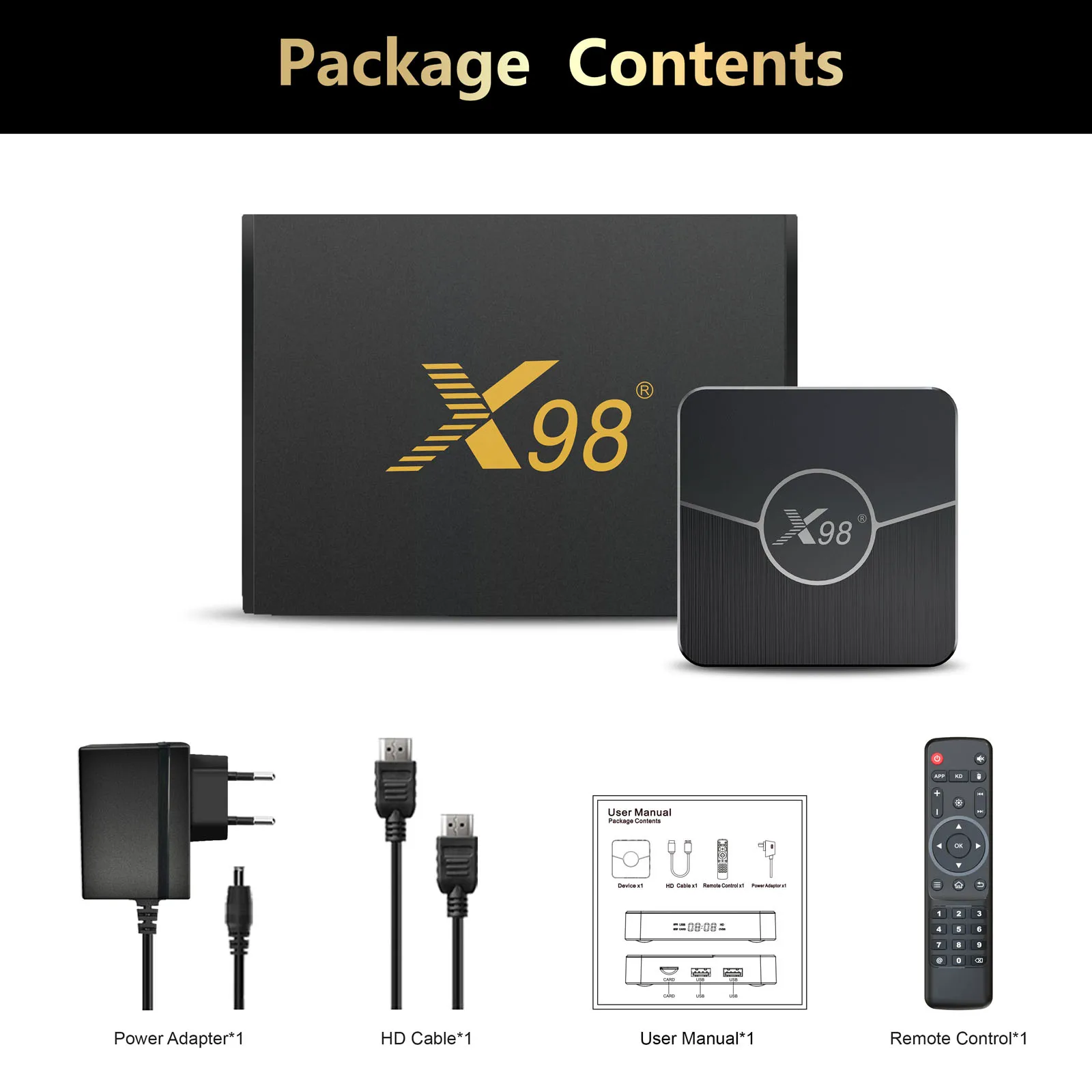 ТВ-приставка X98 Plus на Android, мультимедийный плеер Amlogic 4K, 2,4 ГГц/телефон, двухдиапазонный WiFi BT AV1 VP9 H.265, декодирование цифрового дисплея, дистанционное управление
ТВ-приставка X98 Plus на Android, мультимедийный плеер Amlogic 4K, 2,4 ГГц/телефон, двухдиапазонный WiFi BT AV1 VP9 H.265, декодирование цифрового дисплея, дистанционное управление