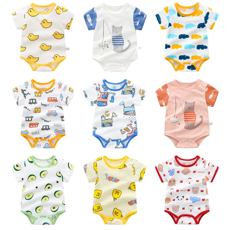 Summer Thin Pure Cotton Short Sleeved Fart Wrap Bodysuits Triangle Pants Crawling Suit Baby Clothes Triangle Pants Rompers
Summer Thin Pure Cotton Short Sleeved Fart Wrap Bodysuits Triangle Pants Crawling Suit Baby Clothes Triangle Pants Rompers