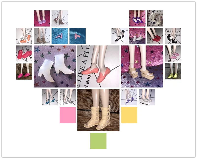 1/6 New Original multiple Colorful Doll Accessories Fashion Sneaker Flat Shoes Genuine Sandals Shoes for Barbie Doll Shoes
1/6 New Original multiple Colorful Doll Accessories Fashion Sneaker Flat Shoes Genuine Sandals Shoes for Barbie Doll Shoes