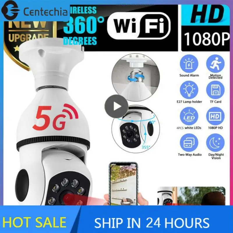 1080p Spotlight Ip Camera Two-way Audio Talk E27 Bulb Camera Wifi Surveillance Camera Night Vision Smart Home 4x Digital Zoom
1080p Spotlight Ip Camera Two-way Audio Talk E27 Bulb Camera Wifi Surveillance Camera Night Vision Smart Home 4x Digital Zoom