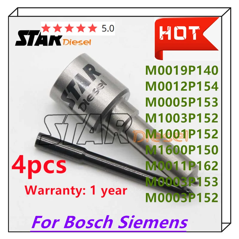 4PCS M0011P162 M0003P153 M0019P140 M0012P154 M0005P153 M1003P152 M1001P152 M1600P150 M0003P152 For Bosch Siemens NOZZLE
4PCS M0011P162 M0003P153 M0019P140 M0012P154 M0005P153 M1003P152 M1001P152 M1600P150 M0003P152 For Bosch Siemens NOZZLE