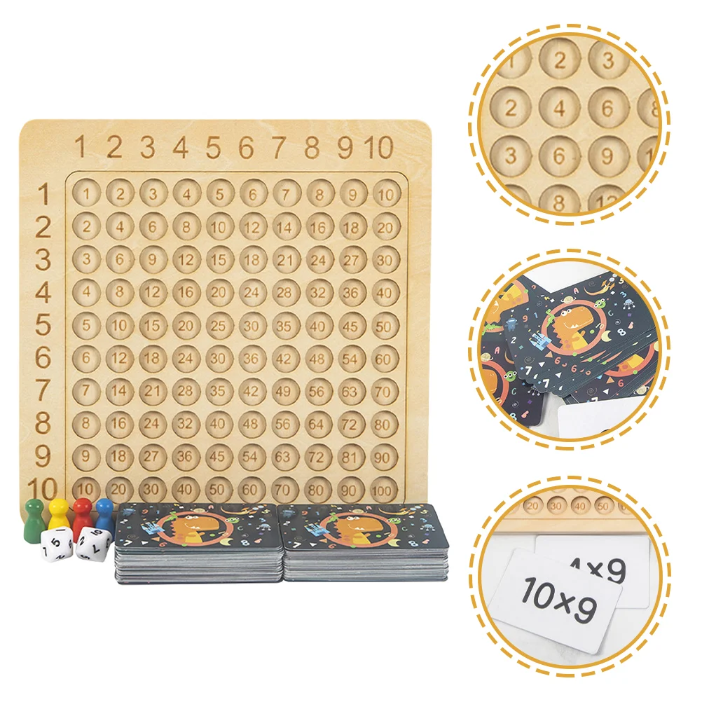 Multiplication Table Wooden Board Game Dice Games Kids Math Chess Concept Formulas Children
Multiplication Table Wooden Board Game Dice Games Kids Math Chess Concept Formulas Children