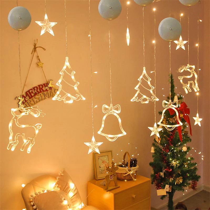 Christmas LED Lights Snowflake Santa Hanging Sucker Lamp Window Ornaments Decoration for Home Xmas Navidad 2024 New Year Decor
Christmas LED Lights Snowflake Santa Hanging Sucker Lamp Window Ornaments Decoration for Home Xmas Navidad 2024 New Year Decor