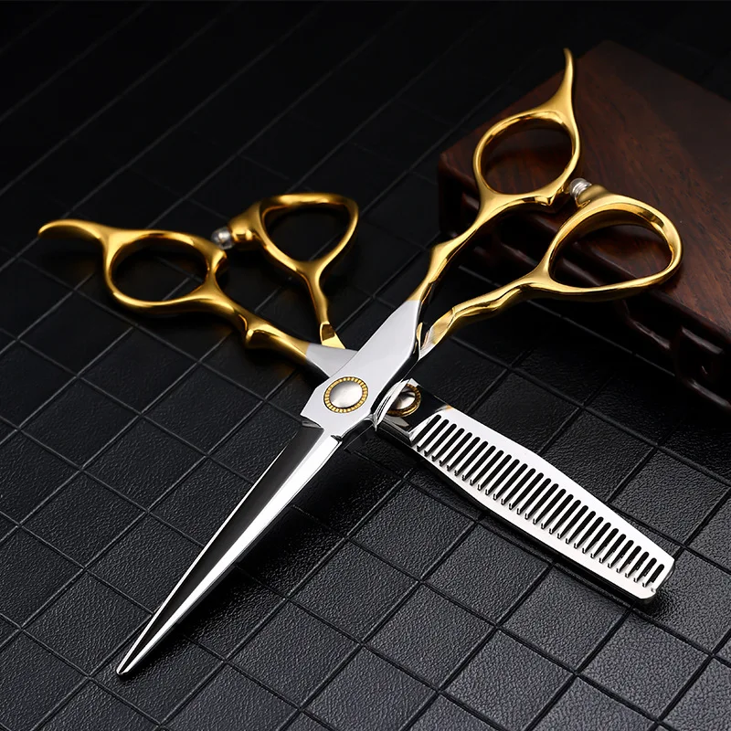 6 Inch Baber Salon Japan 9Cr Hairdressing Cutting Scissor Professional 25-30% Thinning Scissors Cutting Clipper Haircut Shears
6 Inch Baber Salon Japan 9Cr Hairdressing Cutting Scissor Professional 25-30% Thinning Scissors Cutting Clipper Haircut Shears