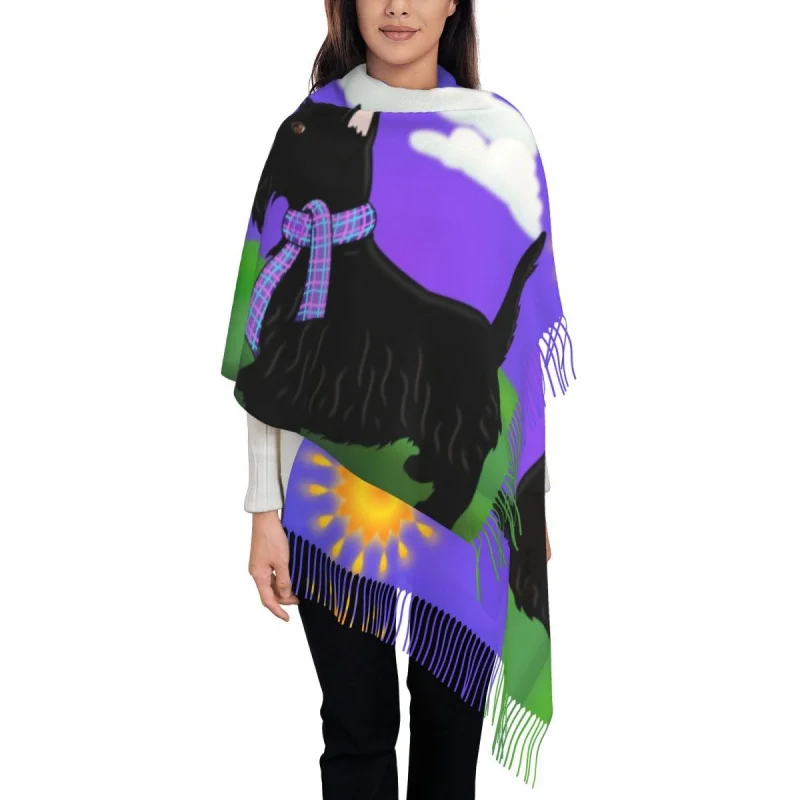 Customized Print Stylish Scottie Dog Scarf Women Men Winter Fall Warm Scarves Scottish Terrier Shawls Wraps 
Customized Print Stylish Scottie Dog Scarf Women Men Winter Fall Warm Scarves Scottish Terrier Shawls Wraps