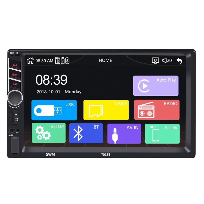 7013B CarPlay сенсорный экран высокой четкости Автомобильный MP5-плеер с AUX USB задняя камера Android автомобильное радио Автомобильное видео
7013B CarPlay сенсорный экран высокой четкости Автомобильный MP5-плеер с AUX USB задняя камера Android автомобильное радио Автомобильное видео