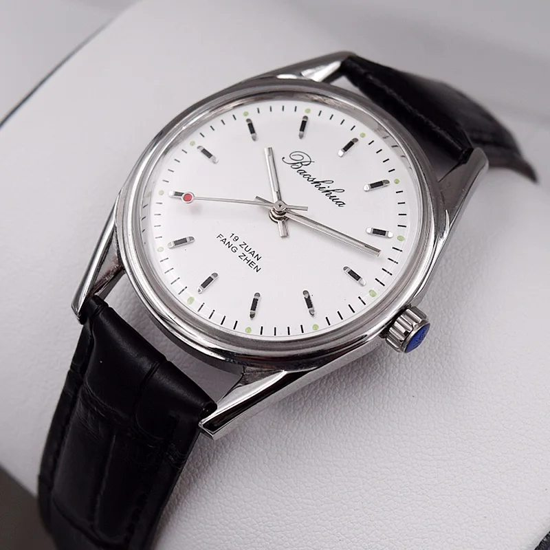 36mm Vintage Wrist Watch Shanghai 8120 Mechanical Hand Wind Stainless Steel Waterproof Fashion Business Simplicity Men's Watch
36mm Vintage Wrist Watch Shanghai 8120 Mechanical Hand Wind Stainless Steel Waterproof Fashion Business Simplicity Men's Watch