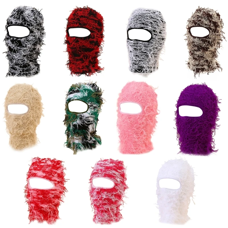 Knitted Face Mask Single Hole Plush Hat Barak Rafa Hat for Extra Warmth in Cold Weather with Camouflage Jacquard Design
Knitted Face Mask Single Hole Plush Hat Barak Rafa Hat for Extra Warmth in Cold Weather with Camouflage Jacquard Design
