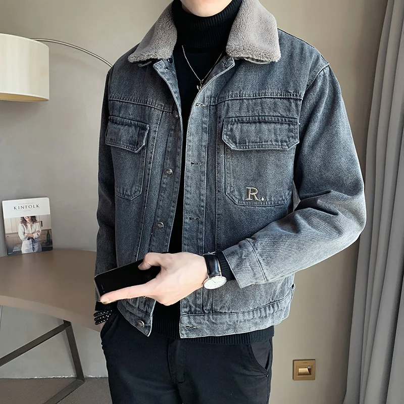 2022 Men Clothing Wool Liner Thicker Winter Denim Jackets Men Blue Winter Jean Jackets Outerwear Warm Denim Coat Plus Size 4XL
2022 Men Clothing Wool Liner Thicker Winter Denim Jackets Men Blue Winter Jean Jackets Outerwear Warm Denim Coat Plus Size 4XL