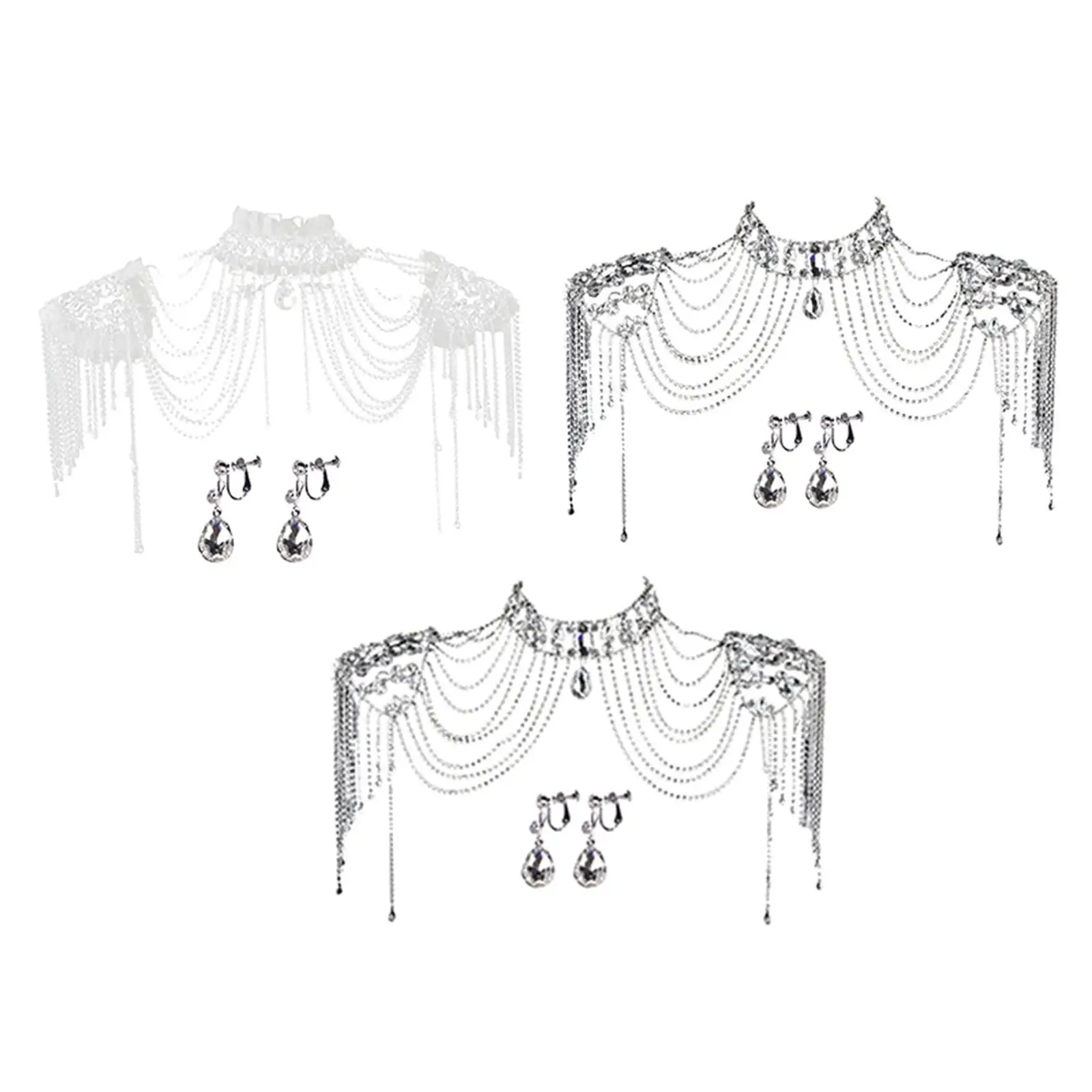 Shoulder Chain Necklace Diamant Rhinestone Accessories Luxury Jewelry Pearl Body Durable for Prom Wedding Beach
Shoulder Chain Necklace Diamant Rhinestone Accessories Luxury Jewelry Pearl Body Durable for Prom Wedding Beach