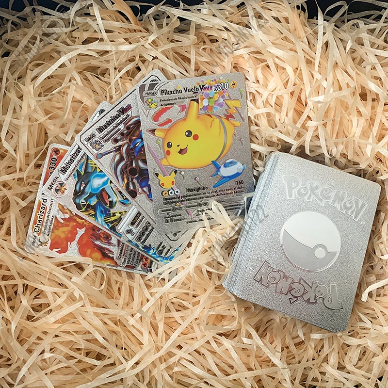 New Pokemon Cards In Spanish TAG TEAM GX VMAX V Trainer Energy Golden Vstar Silver Shining Game Castellano Espaol Children Toy
New Pokemon Cards In Spanish TAG TEAM GX VMAX V Trainer Energy Golden Vstar Silver Shining Game Castellano Espaol Children Toy