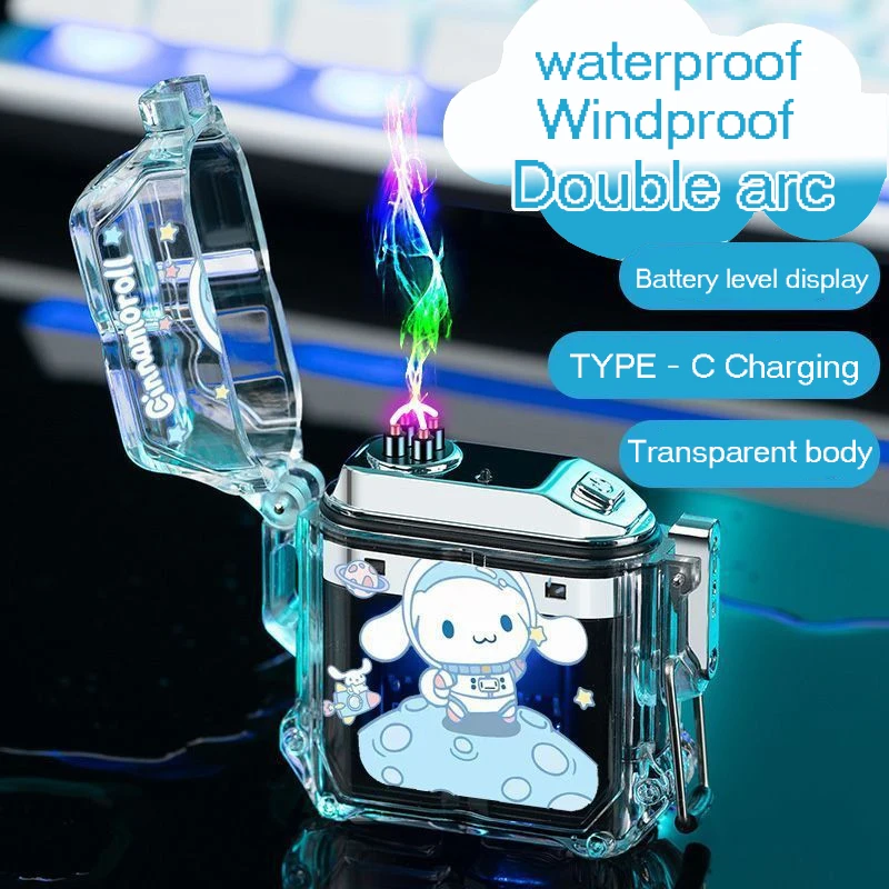Sanrio Charging Lighter Hello Kitty Cinnamorol Melody Kuromi Waterproof Charging Double Arc Cigarette Lighter Windproof Stylish
Sanrio Charging Lighter Hello Kitty Cinnamorol Melody Kuromi Waterproof Charging Double Arc Cigarette Lighter Windproof Stylish