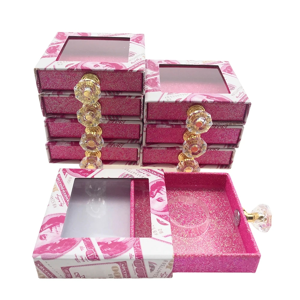 Lashes Boxes Mink Eyelash Packaging Rose Gold Diamond Handle New transparent dollar square window magnet Drawer Box Custom Boxes
Lashes Boxes Mink Eyelash Packaging Rose Gold Diamond Handle New transparent dollar square window magnet Drawer Box Custom Boxes