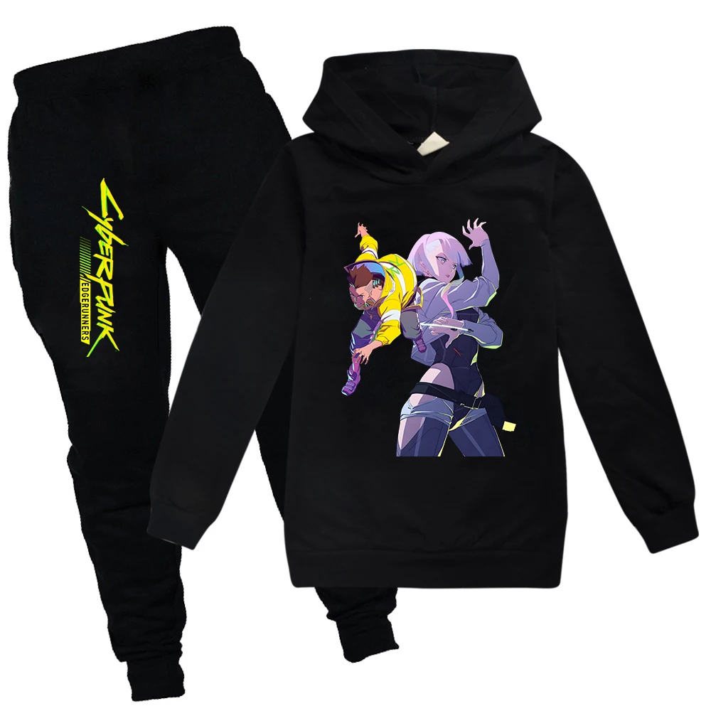 Kids Cyberpunk Edgerunners Hoodie Boys/Girls Clothing Set Cartoon Sweatshirts Cyberpunk 2077 Hooded Sportswear Suit for Teen
Kids Cyberpunk Edgerunners Hoodie Boys/Girls Clothing Set Cartoon Sweatshirts Cyberpunk 2077 Hooded Sportswear Suit for Teen